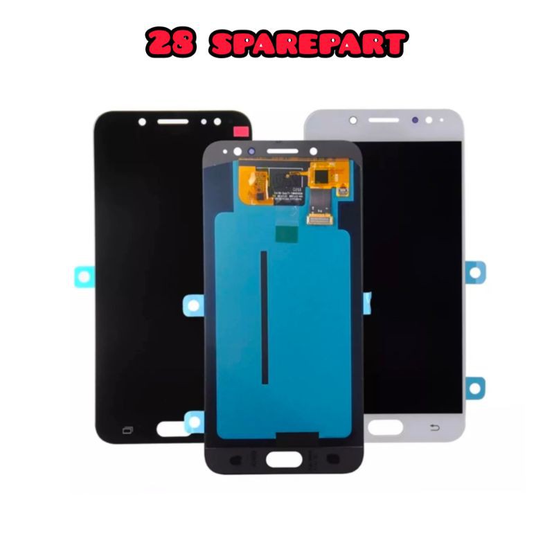 LCD FULLSET SAMSUNG J7 PLUS / C7100 / C7 2018 / C8 ORIGINAL OLED (FINGERPRINT)