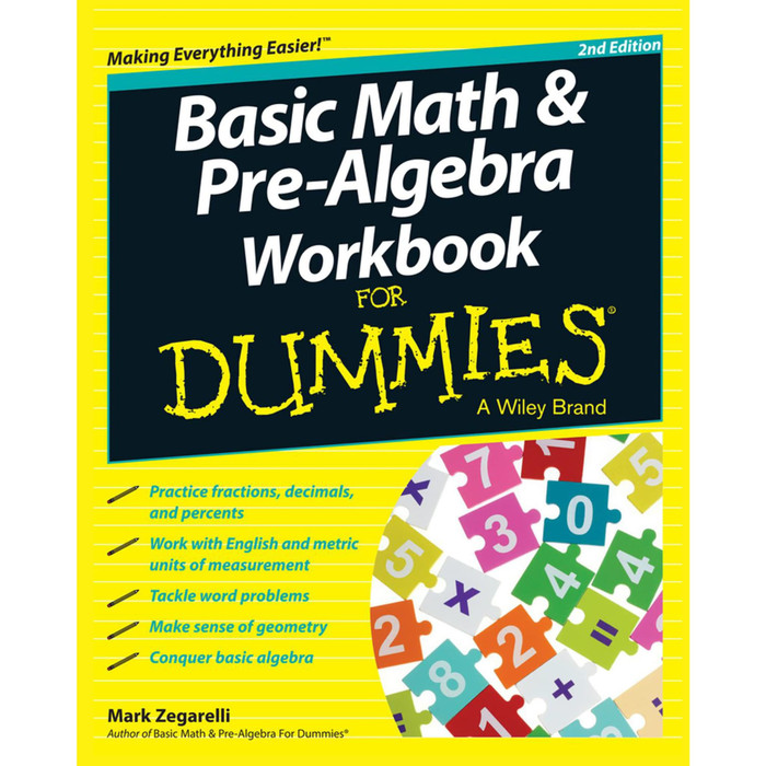 Jual Buku Basic Math And Pre-Algebra Workbook For Dummies | Shopee ...