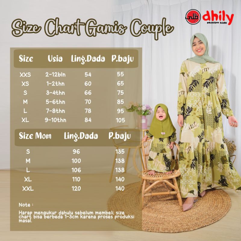 GAMIS COUPLE MOM BABYKIDS | GAMIS ISTI