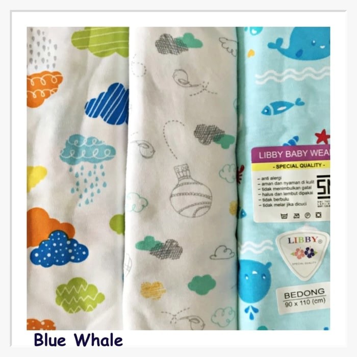 Ibu & Bayi - Perlengkapan Tidur Bayi - Selimut & Bedong - Libby Kain Bedong Bayi 3Pcs - Kain Bedong