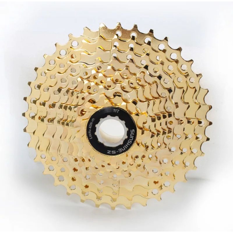 Sunshine Sprocket Sepeda 10 Speed 11-36T Sprocket Gear Sepeda Gold