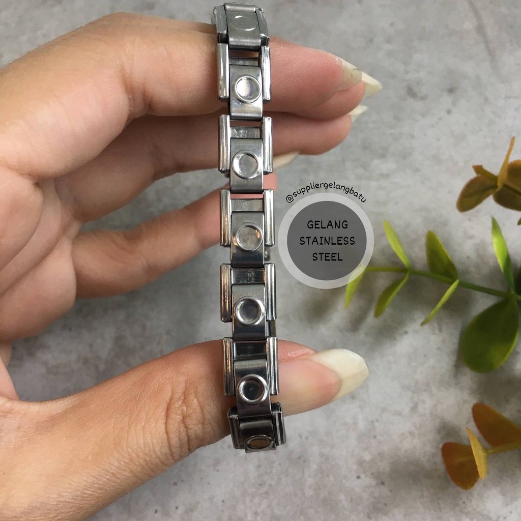 GELANG STAINLESS STEEL 316L TITANIUM KESEHATAN PRIA WANITA Original