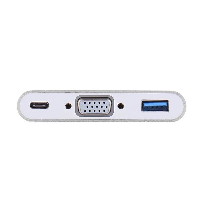 Type C Male to USB 3.0 VGA and USB Type C Female