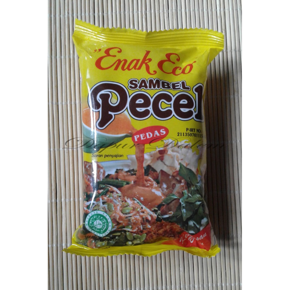 

”Enak Eco” Sambel Pecel (Pedas) Kemasan Plastik