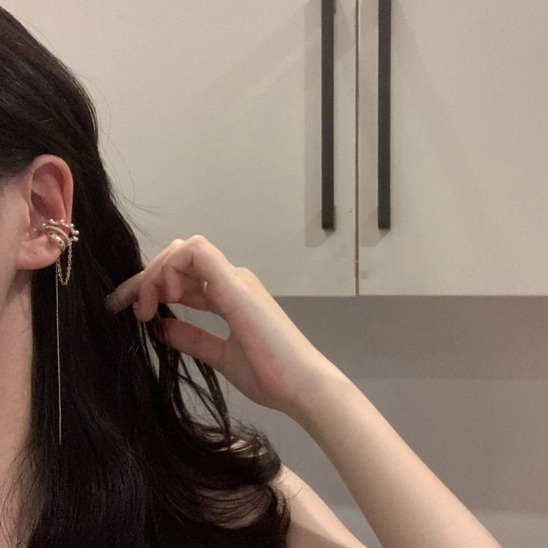 Anting Gantung Panjang Model Tiga Lapis Untuk Wanita