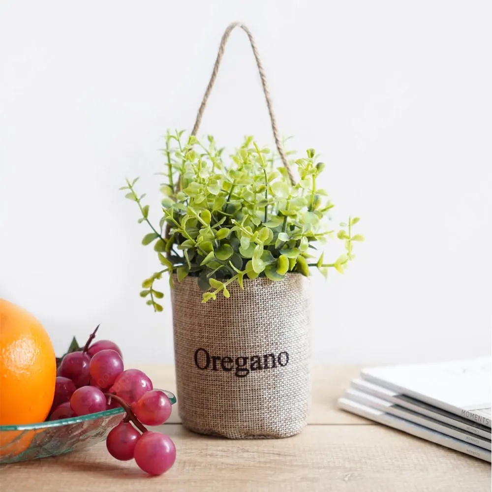 Ace Arthome 17 Cm Tanaman Artifisial Oregano In Flax Bag