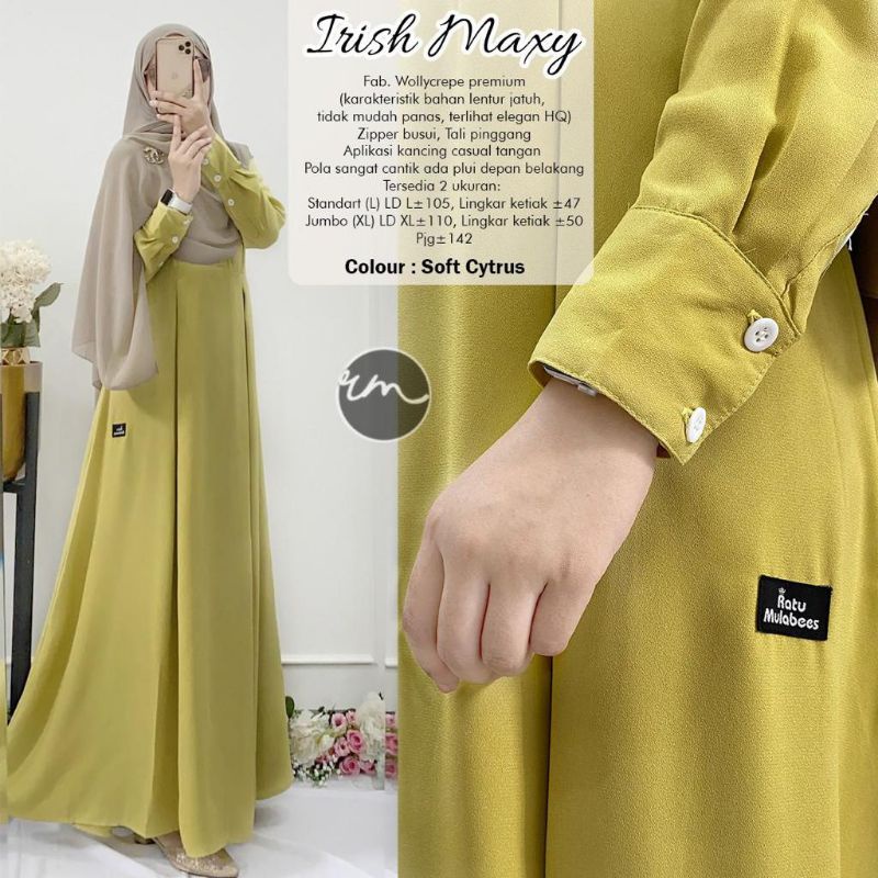 Irish Maxy Gamis Panjang Wanita