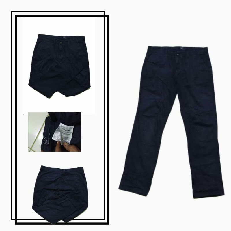 chino pants | celana panjang chino pria gap blue navy 34