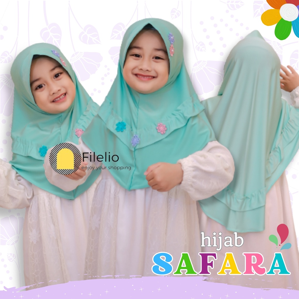 Kerudung Anak TK SAFARA / Jilbab Anak Terbaru / Hijab Anak Murah / Fashion Anak / Kado Ultah