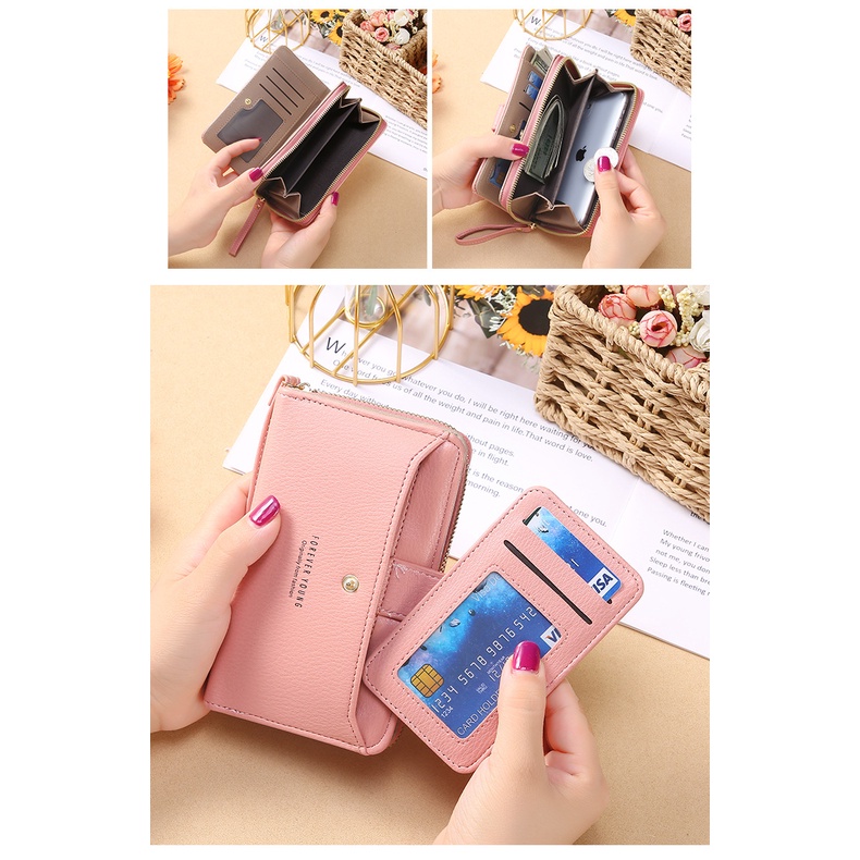 Dompet Wanita Kecil Bahan Kulit PU Leather Premium 98.ID