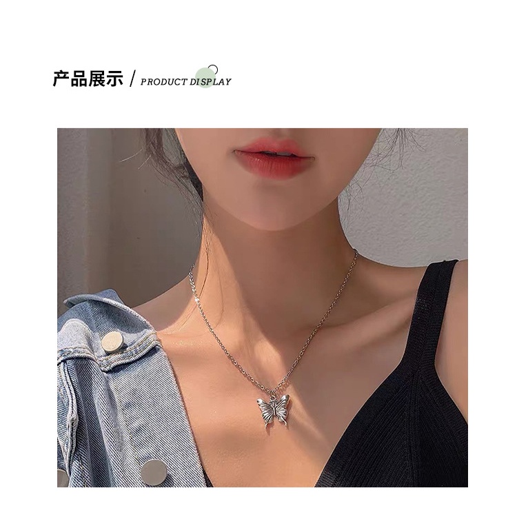 Pribadi dingin style butterfly kalung punk Eropa hip hop kalung Street kalung wanita's new In