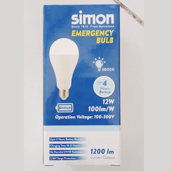 LAMPU LED EMERGENCY BULB SIMON 12W