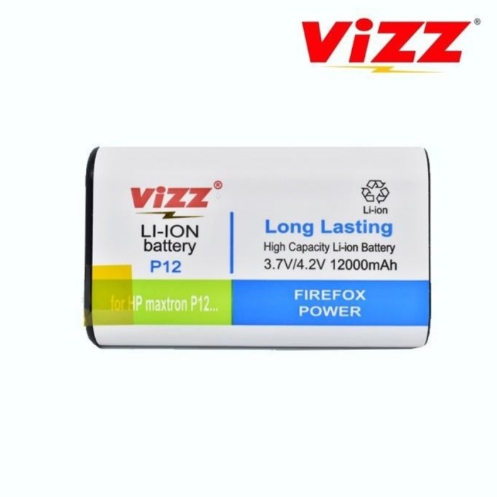 BATERAI VIZZ MAXTRON P12 ORIGINAL VIZZ