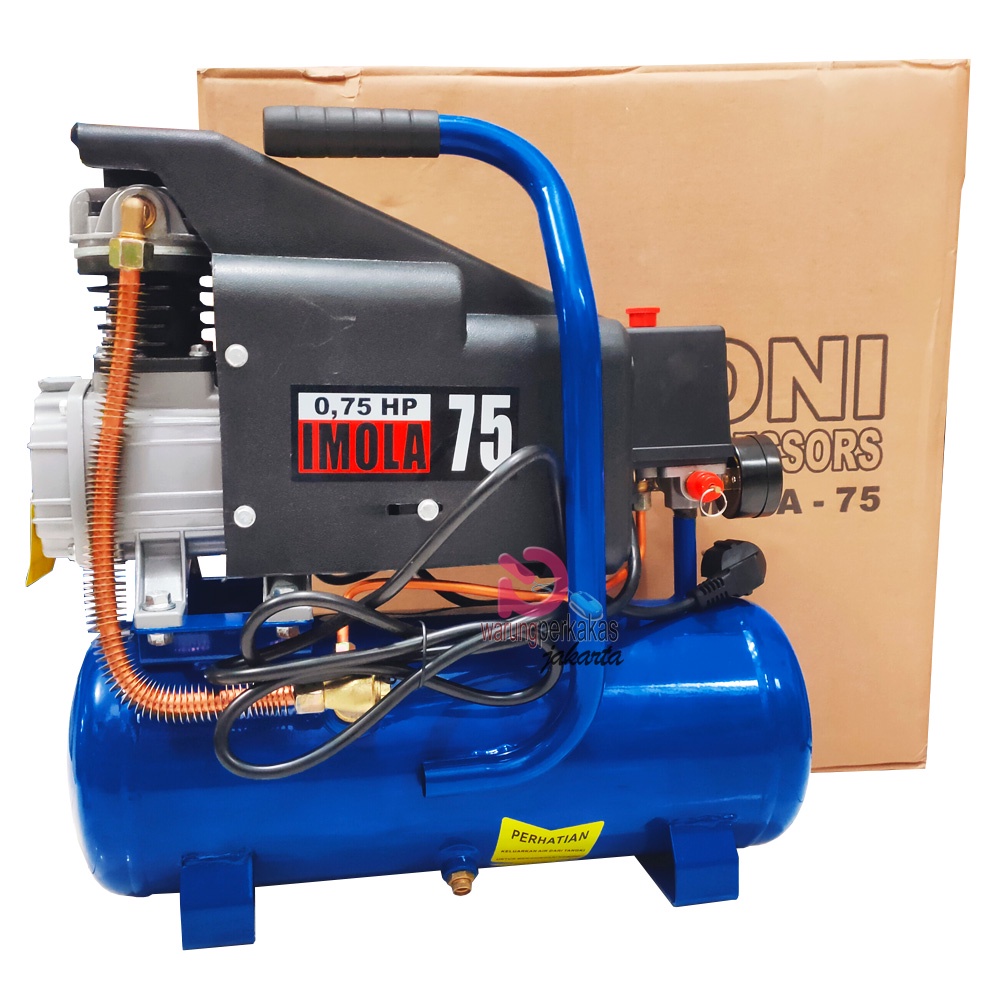 Lakoni Air Compressor IMOLA-75 - Kompressor Angin Listrik 10Ltr