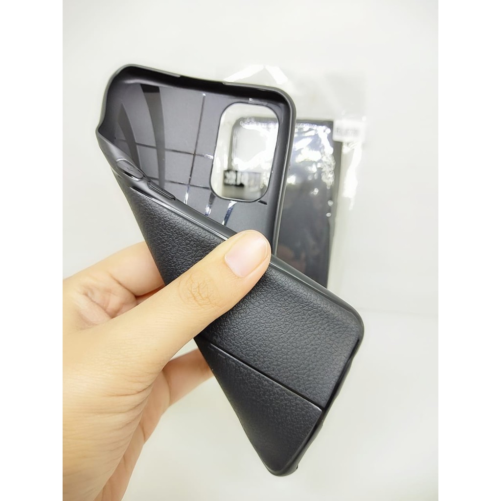 AutoFokus Realme 7 Pro 6.4 inchi Leather Soft Case AUTOFOCUS REALME 7 PRO Motif Kulit Jeruk