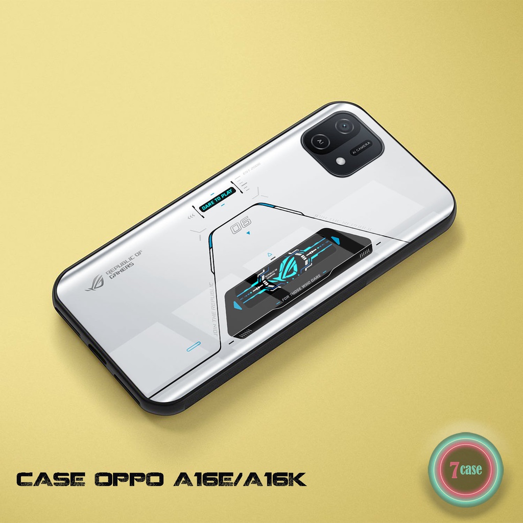 Case Kilau Oppo A16e A16k | Casing Hp Glossy | Pelindung Hp | Motif Game Rog