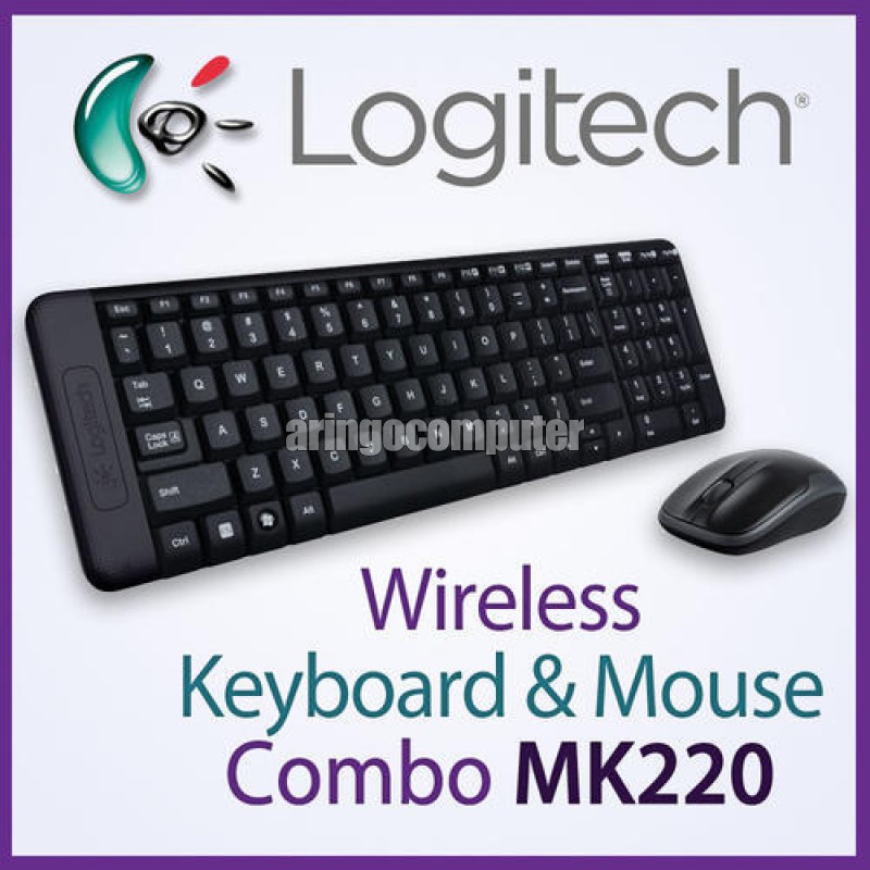 Keyboard Logitech Combo Mouse Wireless MK 220