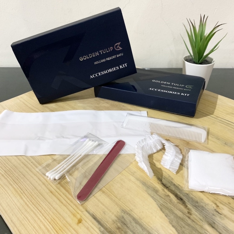 Accesories Kit Sisir Kapas Cottonbud Travel Hotel Golden Tulip Batu Murah
