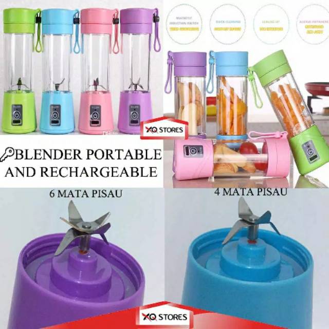 BLENDER PORTABLE GSF 6 MATA PISAU