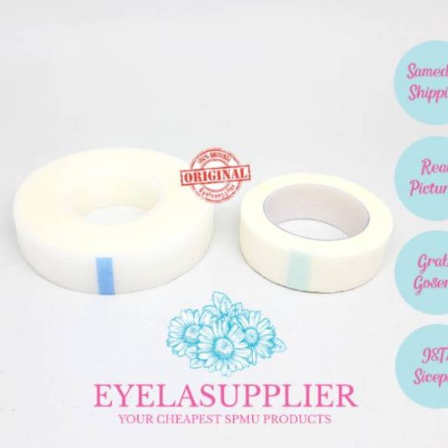 Micropore Paper Roll Micro Eyetape Isolatip Kertas Premium Plastik PE non-woven Japan Tape Jepang