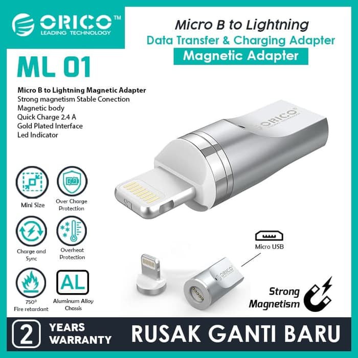 Connector orico Micro USB to Lightning magnetic adapter ML01 data &amp; charge