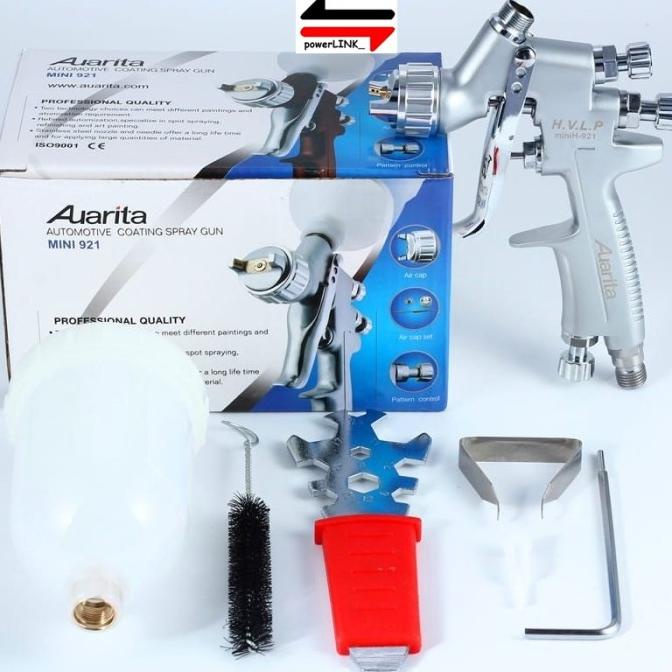 Spray Gun Auarita H921 HVLP - NOZZLE 1.0 / 1.2 - CUP 250ml - ORIGINAL