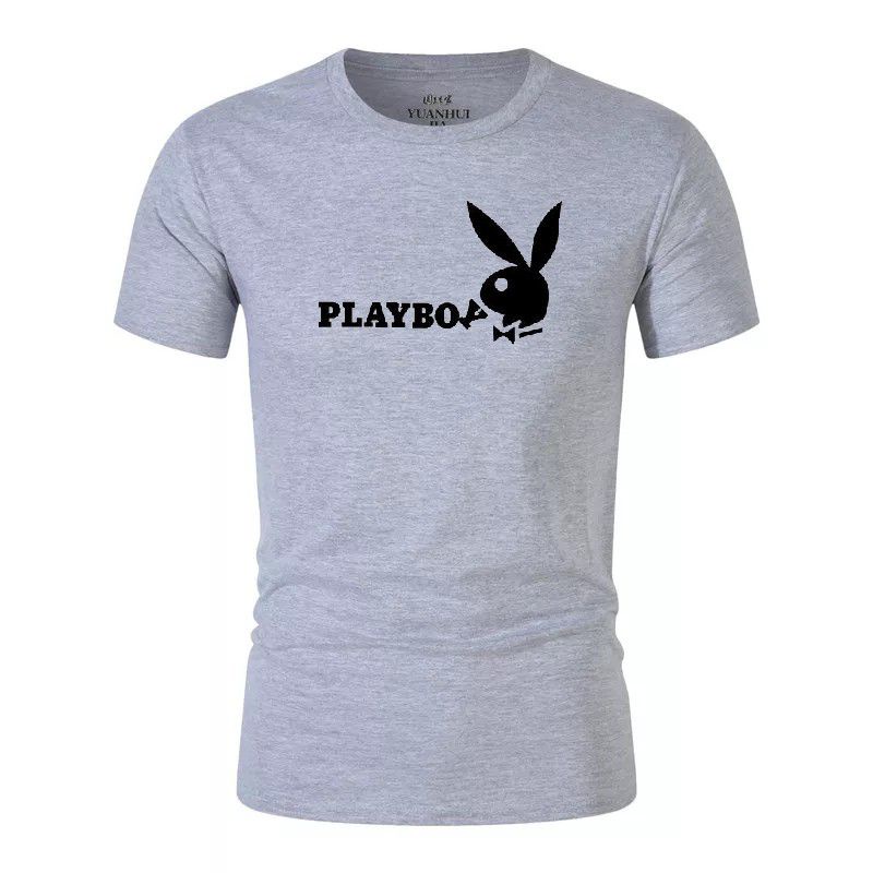 Hokyshop92 Kaos Oblong Pria Playboy Lengan Pendek Katun Tshirt Fashion Pria Dewasa Baju Distro Lokal