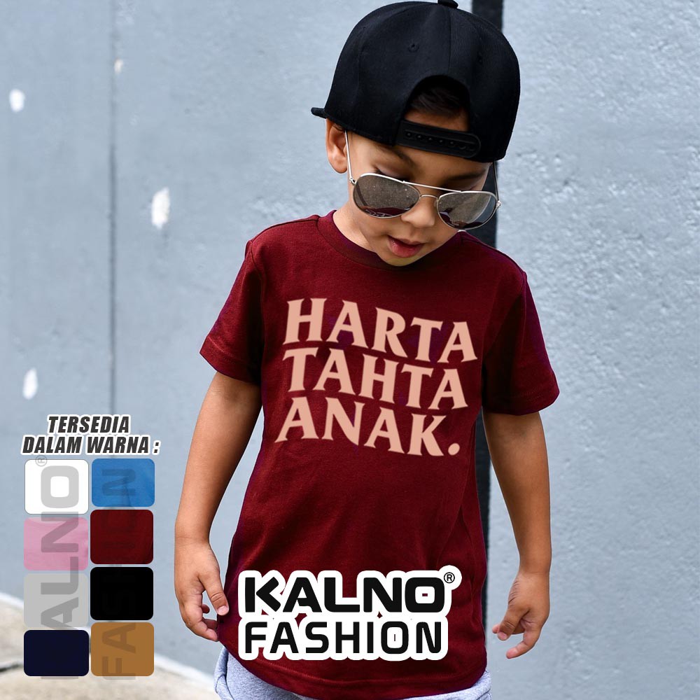 Baju Anak laki - laki / perempuan tulisan harta tahta anak 172 - baju anak cewe cowo umur 1-7 tahun