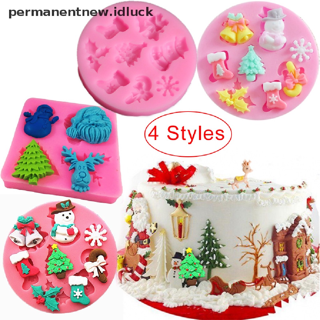 Cetakan Kue Bahan Silikon Desain Natal