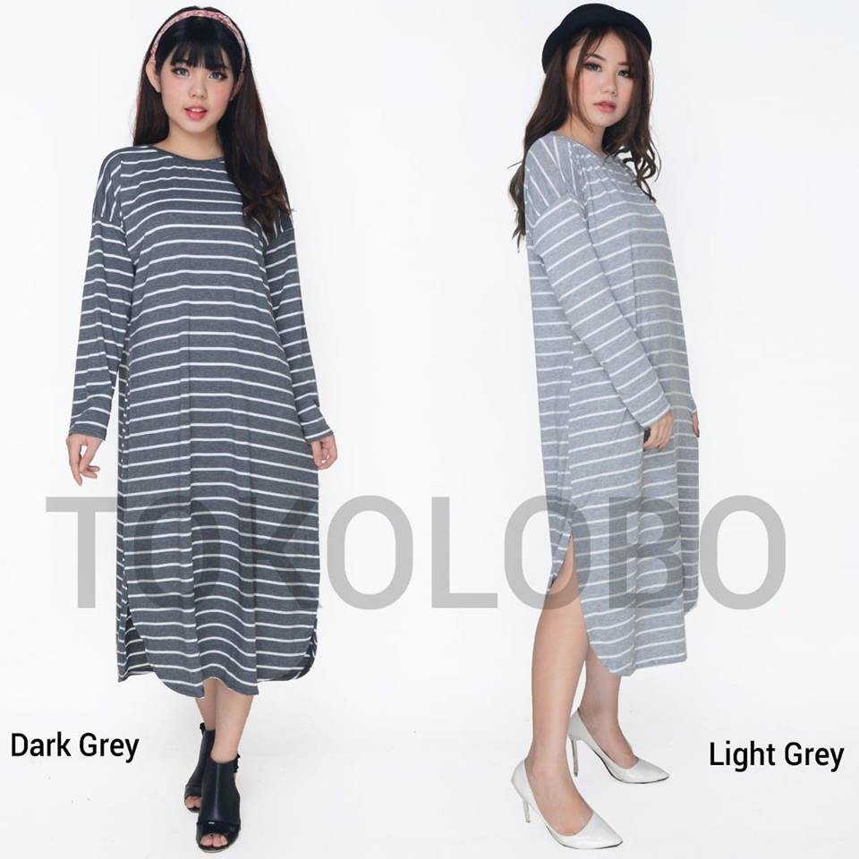 TOKOKAYARAYA-DRESS JUMBO MIRANDA GREY