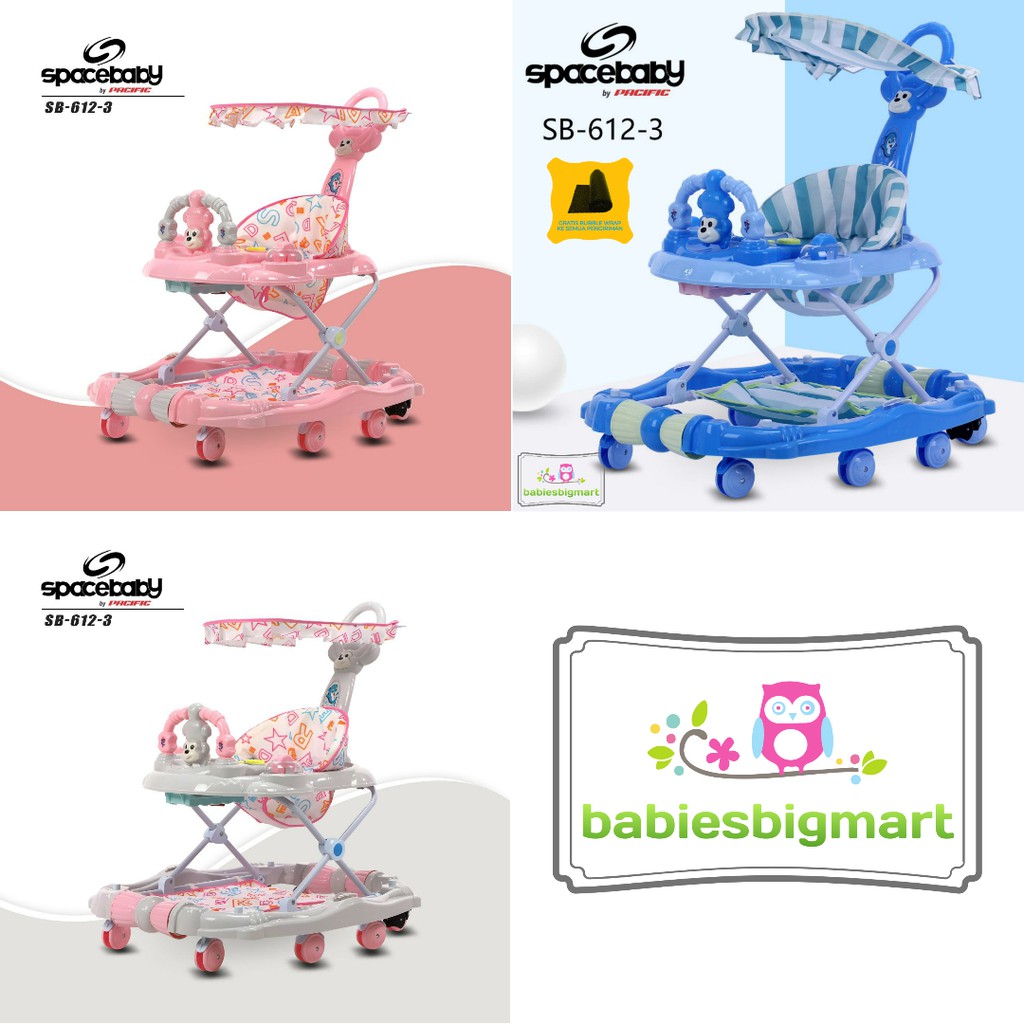 FREE BUBBLEWRAP BABY WALKER SPACE BABY WALKER SB 611 - 612 - 615 - 618 - 611 - 139 - 315 - 705 - 709 DORONGAN AYUNAN SPACEBABY