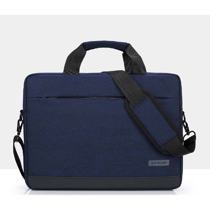 Tas Laptop Selempang Waterproof Huiphone 14 inch - Navy blue