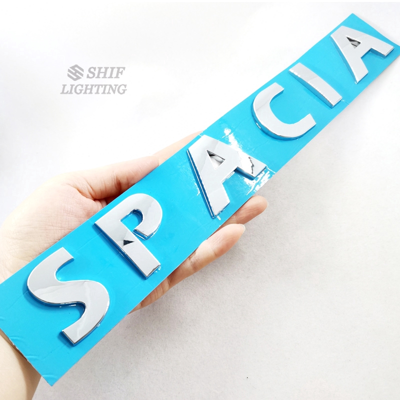 1pc Stiker Emblem Tulisan SPACIA Krom Untuk Bagasi Mobil SUZUKI