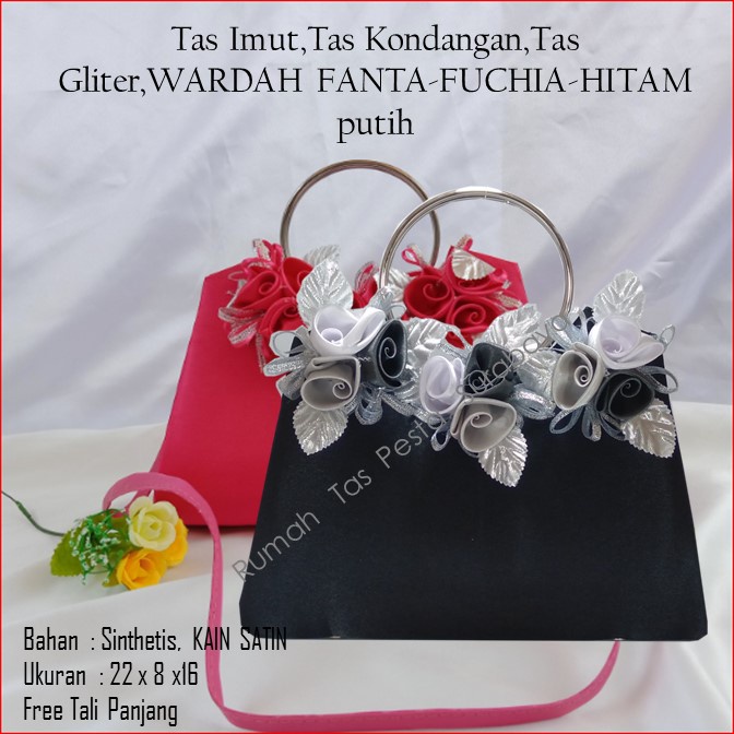 PAKET TAS PESTA WARDAH MODEL CLUTH DANSELEMPANG  TERMURA  KESAN MEWAH DAN ELEGAN 2 TAS ONGKIR TAS BEST SELLER