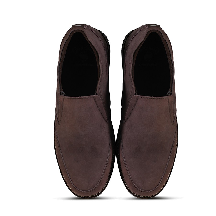 SEPATU PRIA CASUAL FORMAL SAUQI JAGER COKLAT KULIT ASLI KERJA KULIAH FORMAL