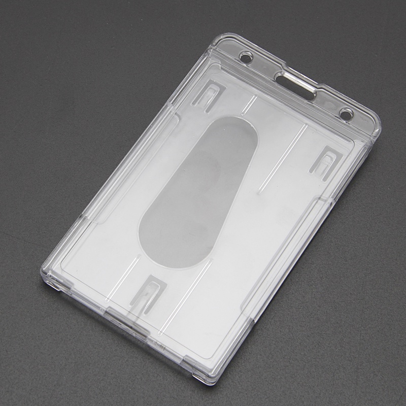 Mary Hard Plastic ID Access Card Cover Kartu Kredit Untuk Case Badge Holder Double Side