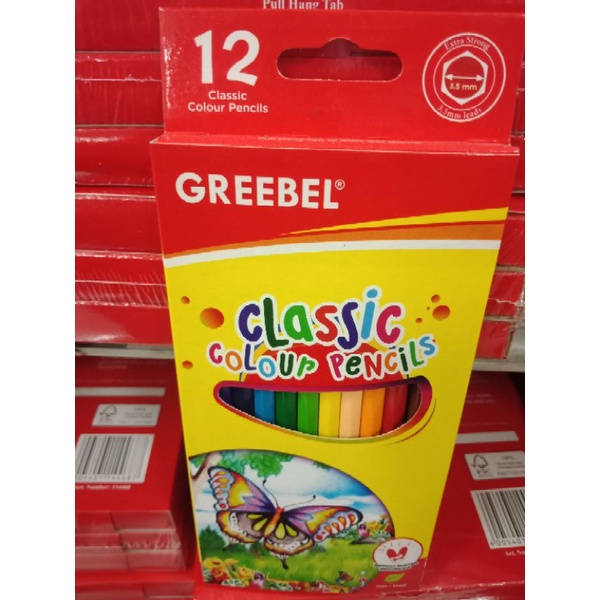 

Pensil Warna Greebel Classic 12w/24w Non-Toxic