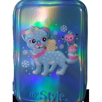 

MY Style TM 2271 Snow Leopard Hardtop Pencil Case (Metal Finish Material)