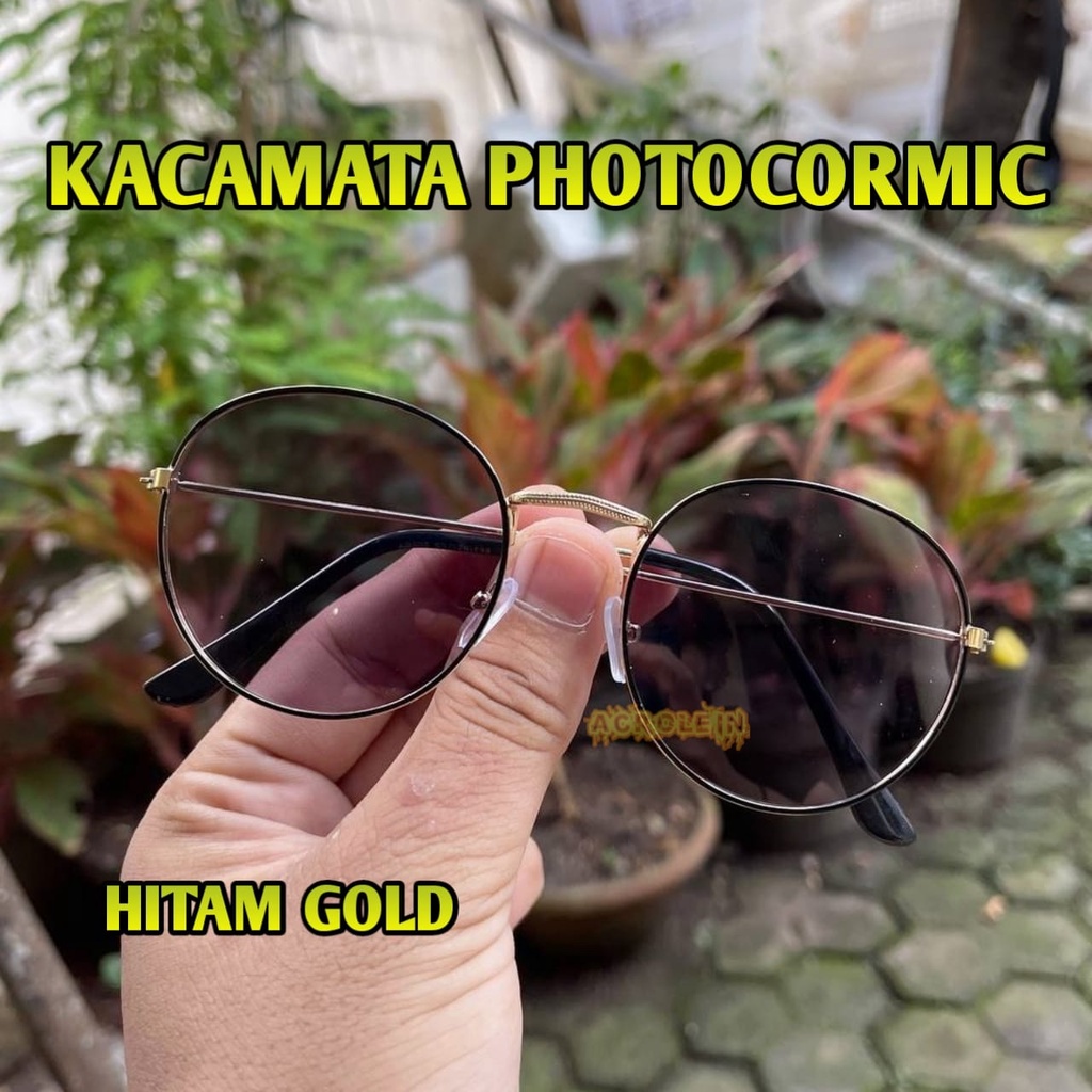 Kacamata Photocromic Hitam Anti Radiasi Korea Potocromic Murah Plus Fotocromic Normal 1920 COD