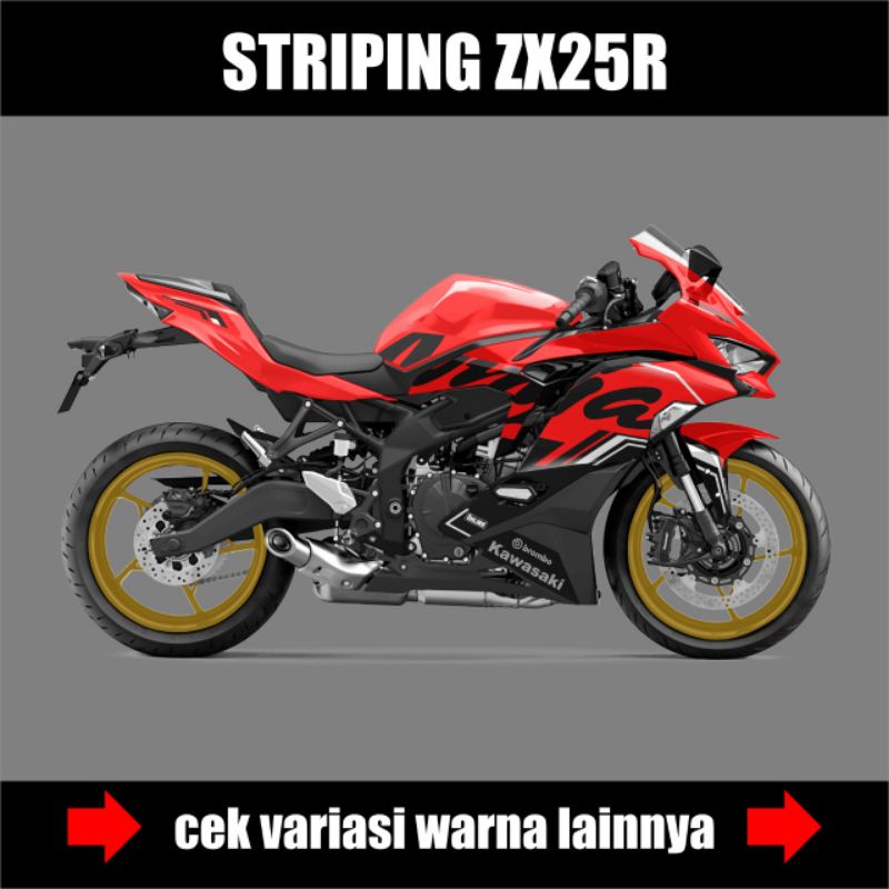 Decal Striping Kawasaki Ninja ZX25R / Sticker Motor Ninja ZX25R / Lis Body Ninja Zx 25 R