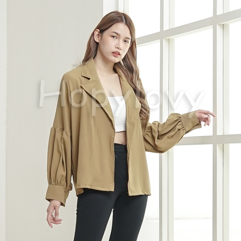 HOPYLOVY - Blazer Wanita Keinian Outer Cardi Tirta