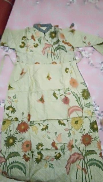 Ms Gamis Batik Sriwedari Maxi Bumil/busui Katun Sogan Allsize Ld 104