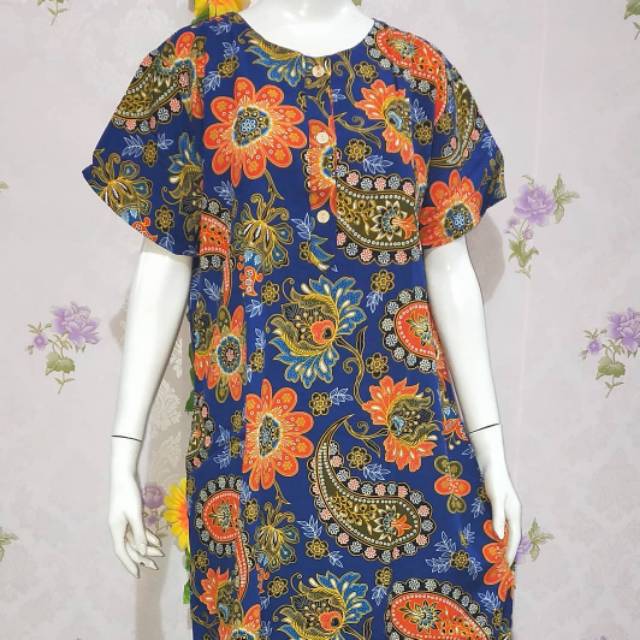  Daster  busui kencana ungu kancing  depan  Shopee Indonesia