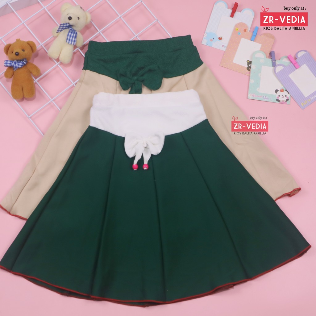 Rok Pita Bianca uk 6-7 Tahun / Motif Anak Perempuan Cewek Skirt Pendek Polos Import Best Quality