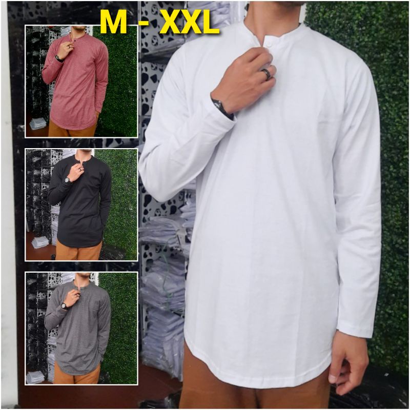 kaos kurta lengan panjang