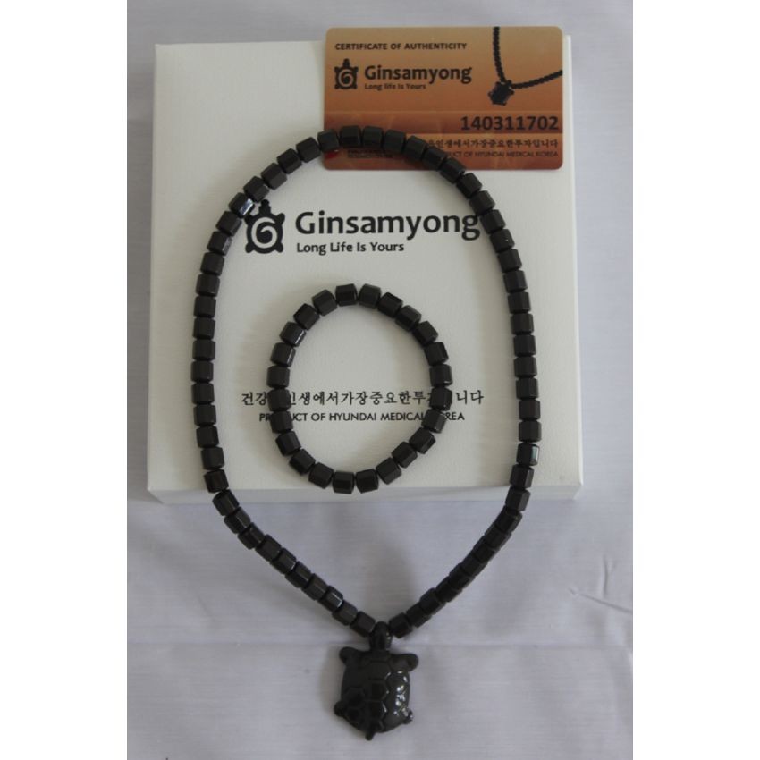 Ginsamyong Kalung Gelang Kesehatan - Dark Brown ataw putih