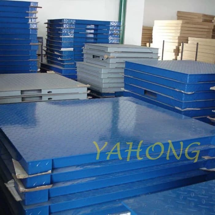 Timbangan Lantai Digital Timbangan Hewan Sapi Barang YHG A12E 120cm x 120cm 3ton 0.5kg