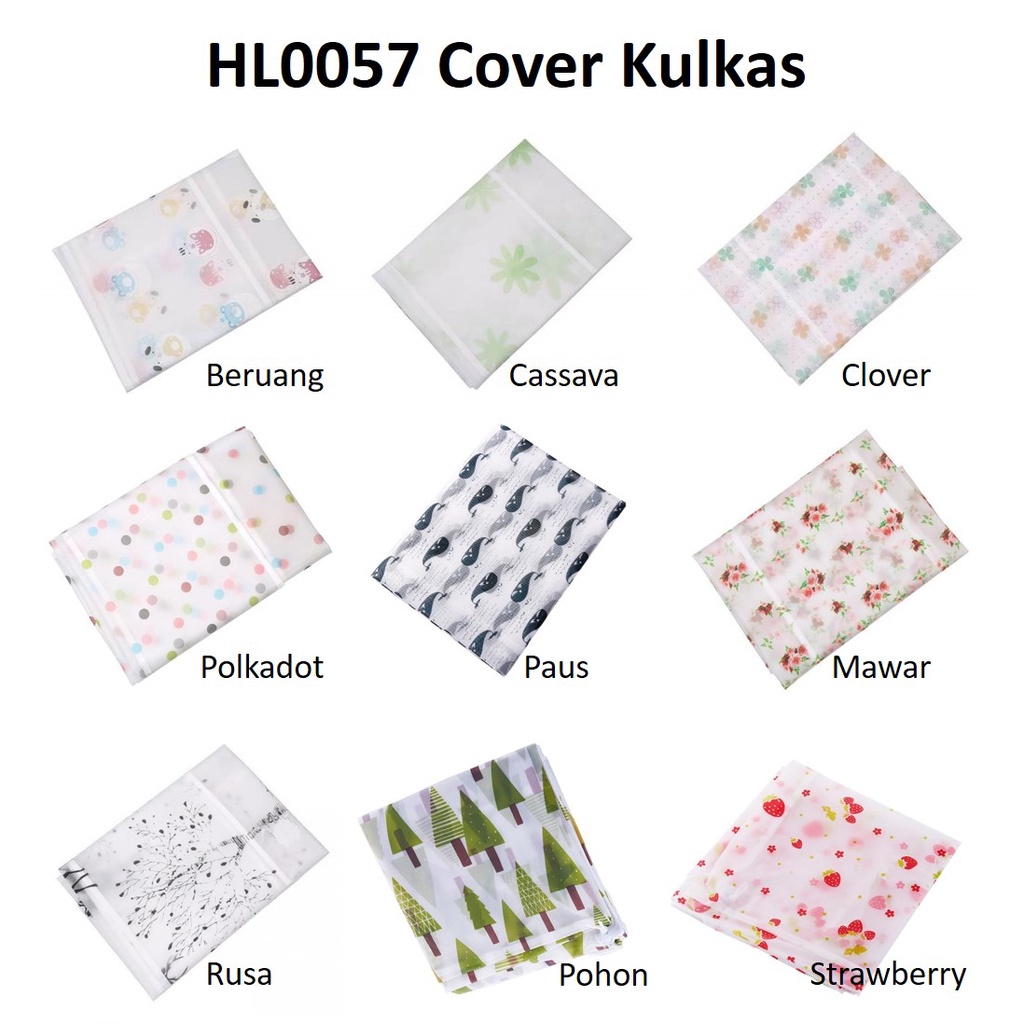 Cover Pelindung Kulkas Dengan Kantong Storage Penyimpanan Penutup /Alas Kulkas Waterproof