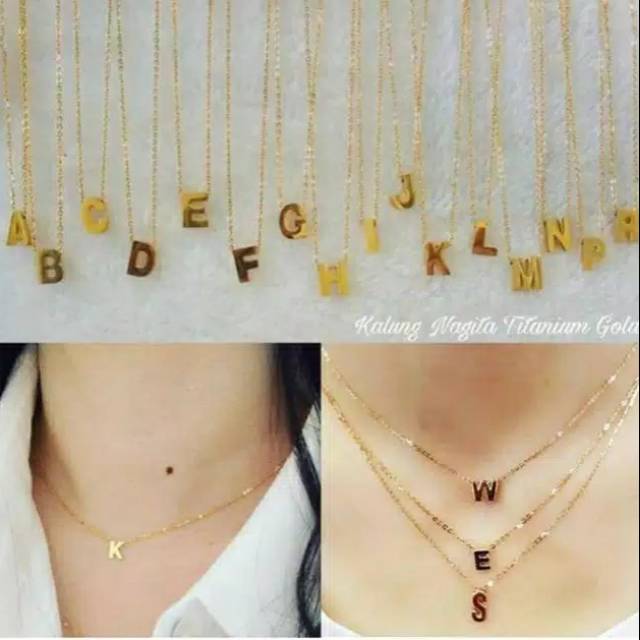 Fourfashion Kalung titanium Nagita GOLD