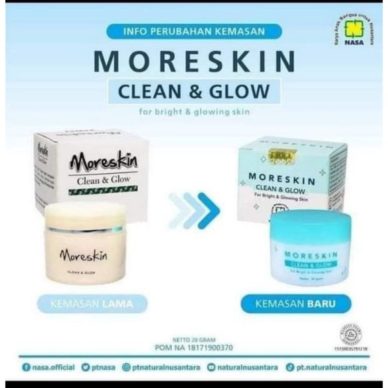 moreskin clean and glow #nasa